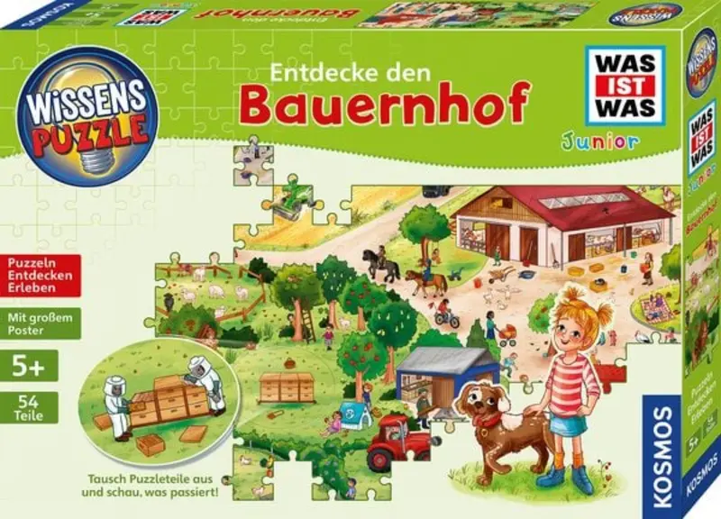 WAS IST WAS Bauernhof Puzzle