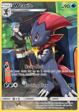Weavile CEC-238 Secret Rare Good Deutsch