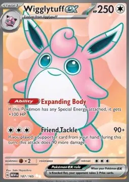 Wigglytuff ex - 151 (Ultra Rare) [MEW-187]
