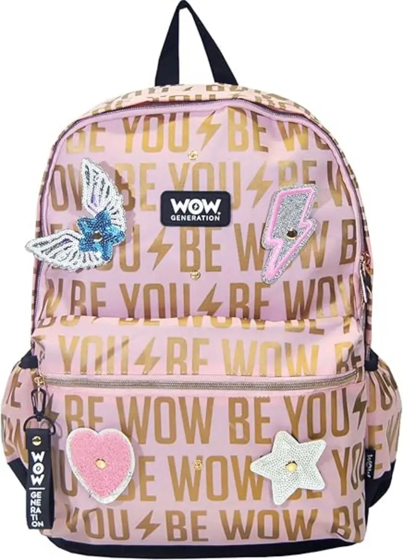 WOW GENERATION Rucksack rosa/gold 40cm