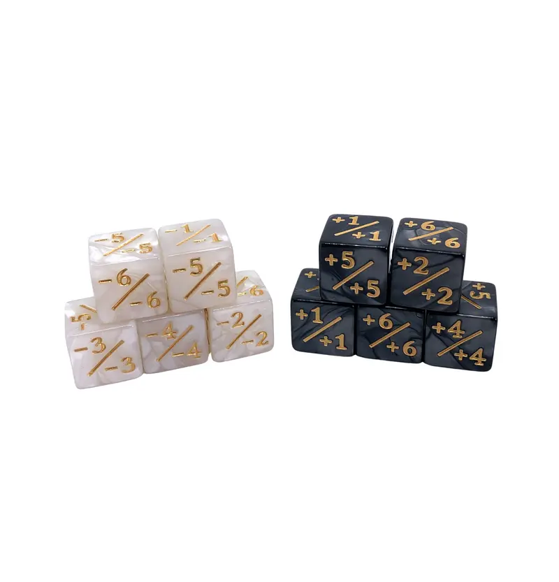Würfelset - Counter Dice +/- (12)
