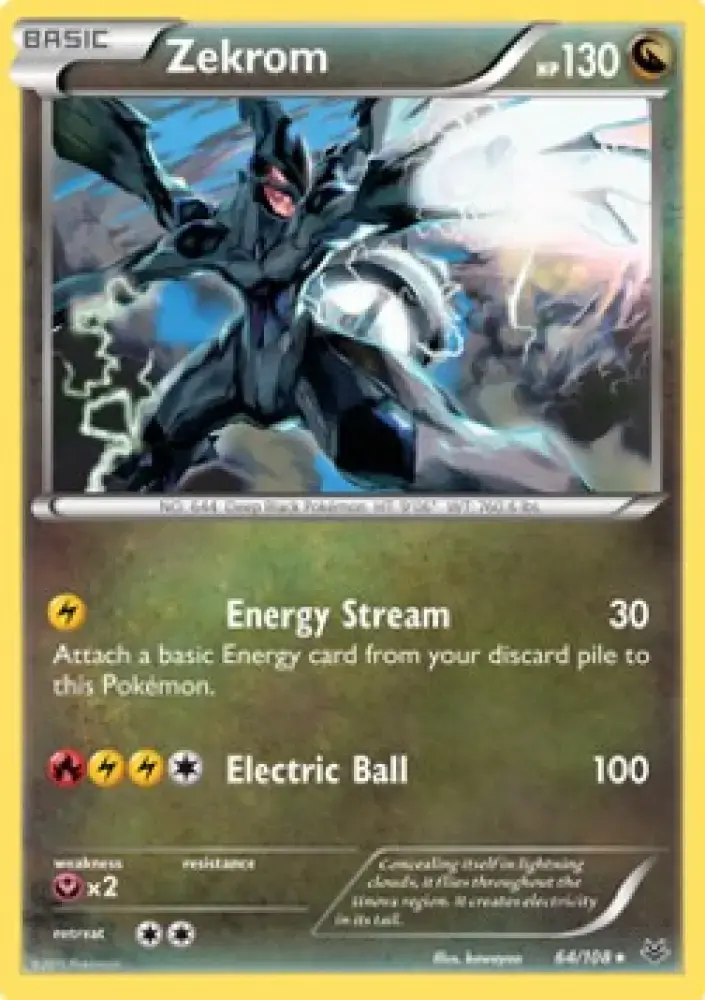 Zekrom - Roaring Skies (Holo Rare) [ROS-64]