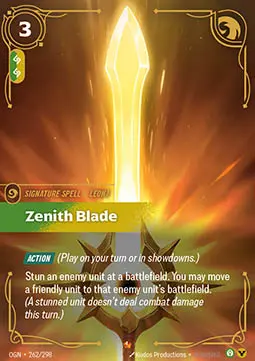 Zenith Blade OGN-262 Epic Near Mint Englisch Foil